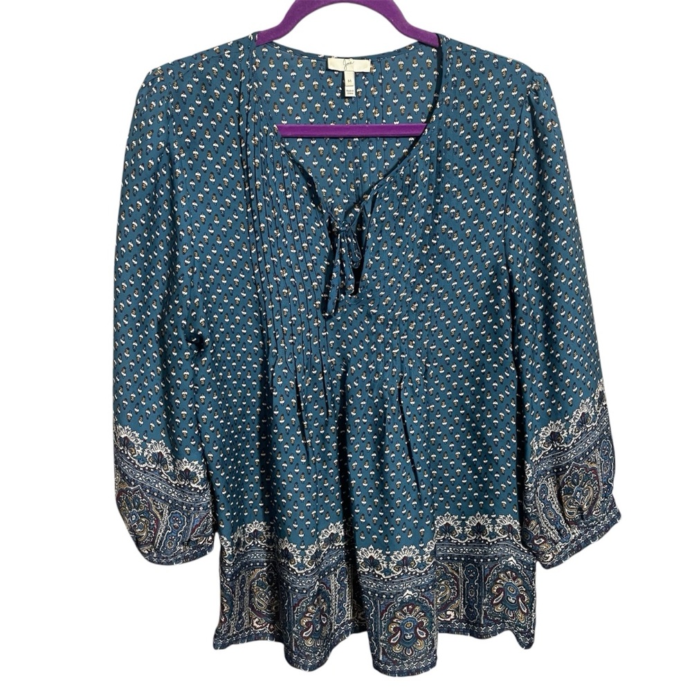Joie 100% silk blouse boho top